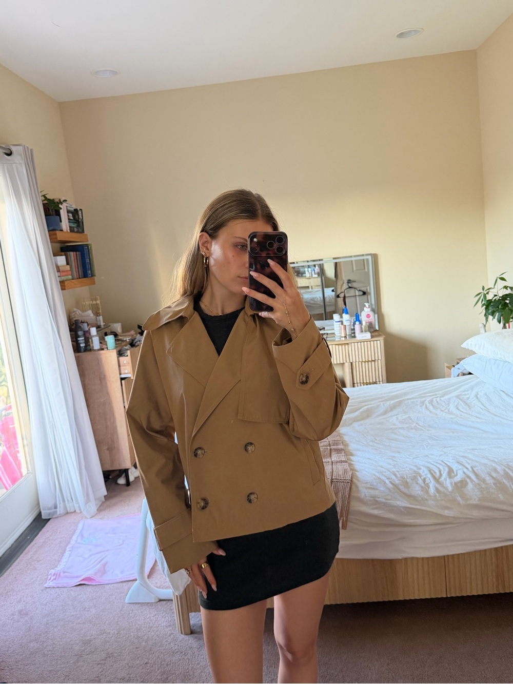 NWT abercrombie cropped trench